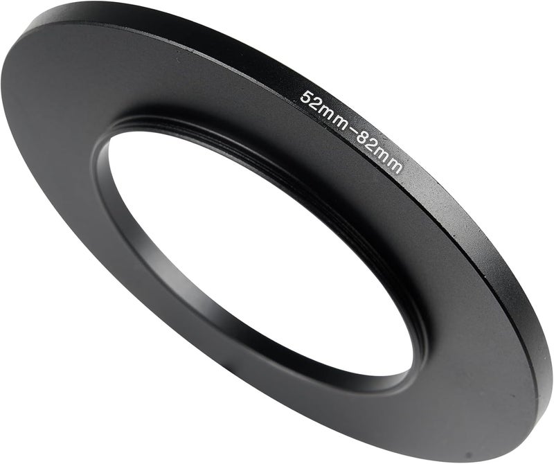 JOYTOLIN 52-82mm Metal Step-Up/Down Ring Adapter Compatible with Mirrorless Cameras DSLR Lens, UV CPL ND Filter Thread Converter, Black - Image 1